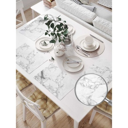 A set of napkins for setting the table "Water spray", rectangular, size 32x46 cm, 4 pcs-1