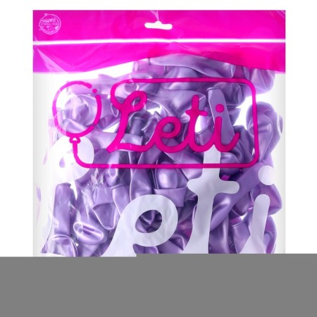 Latex ball 5 ", metal, set of 100 pcs., Water bombs, lilac color-1