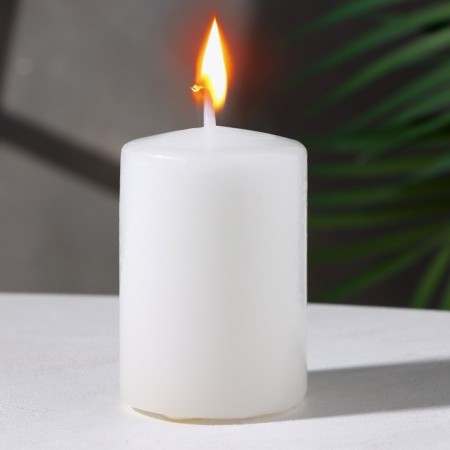 Candle - Aromatic "Coconut Paradise" cylinder, 4x6 cm