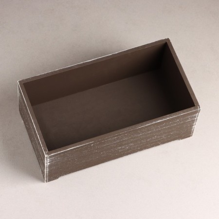 Kashpo wooden "Provence" 23x12.5x9 cm brown-2