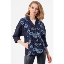 Female jacket, size 46, blue color