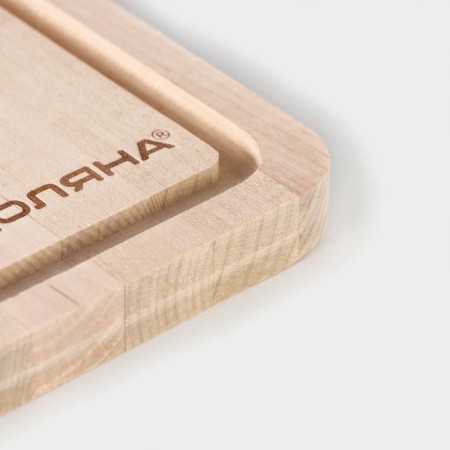 Board cutting shade "Figure handle", 29 × 19 × 1.5 cm, birch-4