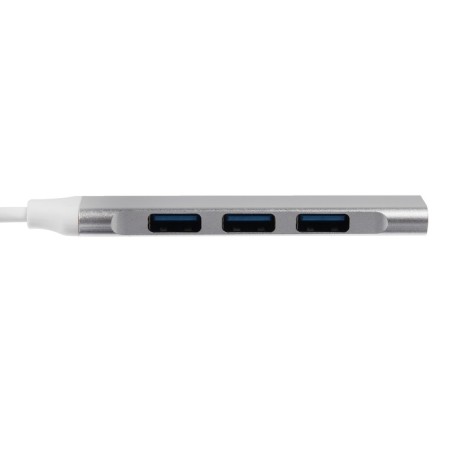 Type-C Langer (Hub), 4 ports, cable 10 cm, silver-1