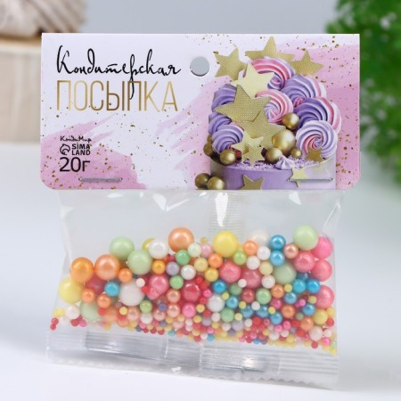 Confectionery sprinkling "stand out", multicolor, 20 g-1