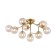 Ceiling light MayToni Mod545PL-12G, 12XG9, 28W, 60x60x20 cm, color gold