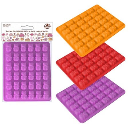 Form for marmalade and ice Multida "Teddy", silicone