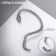 Earring "Kaff" Snake, Silver Color