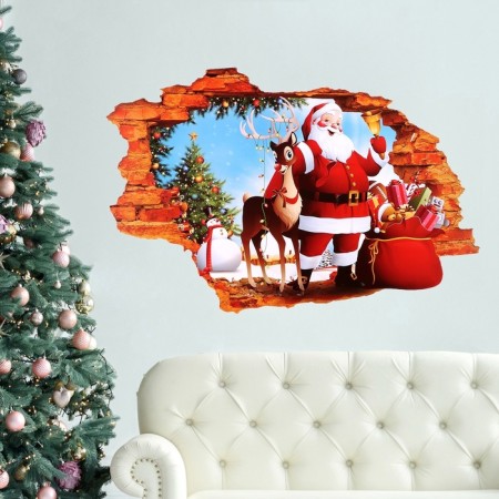 Sticker 3D Interior New Year 70*50cm-3