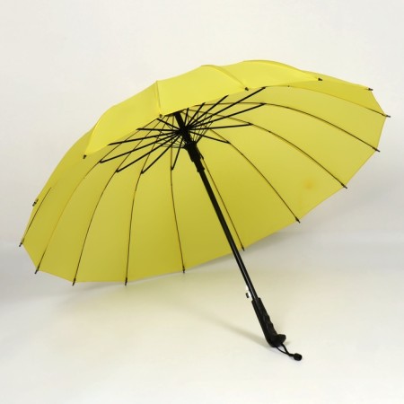 Umbrella - semi -automatic cane "plain", 16 spokes, r = 46 cm, color mix-2