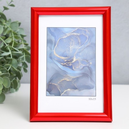 Photo frame plastic "Rainbow" 10x15 cm, red