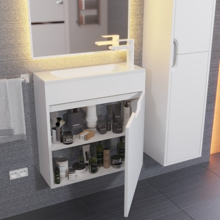 Tumbling under the sink uperwood modul, 60 cm, suspended, matte, white-2