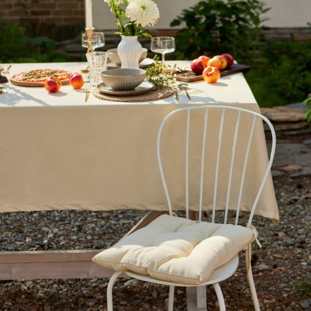 Siddle on the chair Ethel Home 42x42 cm, col. dairy, 100% HL, sarzha 250 g/m2