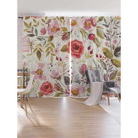 Photostes "Flower Holly", Oxford, size 170x265 cm, 2 pcs