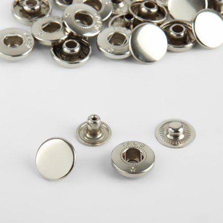Installation button, alpha (S-shaped), d = 15 mm, nickel color-1