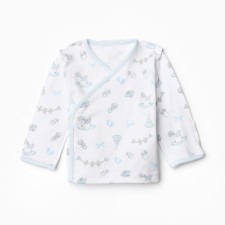 Nursery blouse, white/blue color, height 50 cm