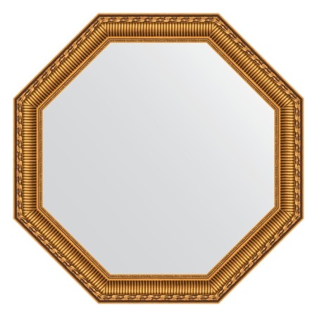 Mirror in the baguette frame, a gold aqueduct of 61 mm, 60.4x60.4 cm