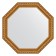 Mirror in the baguette frame, a gold aqueduct of 61 mm, 60.4x60.4 cm
