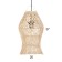 Ceiling Lamp from the rattan "Grace" 1x120W, E27, 18x18x35 cm