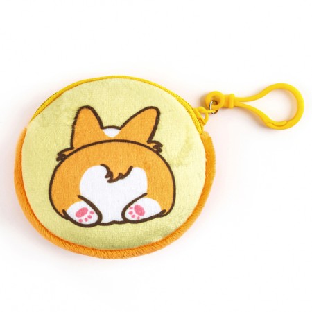 Baby plush backpack with Korgi wallet, 24*24 cm, orange color-6