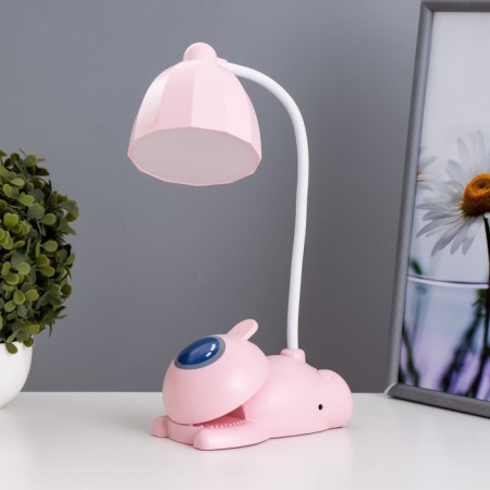Robot table lamp LED 5W USB AKB Pink 11.8x7.8x31 cm Risalux