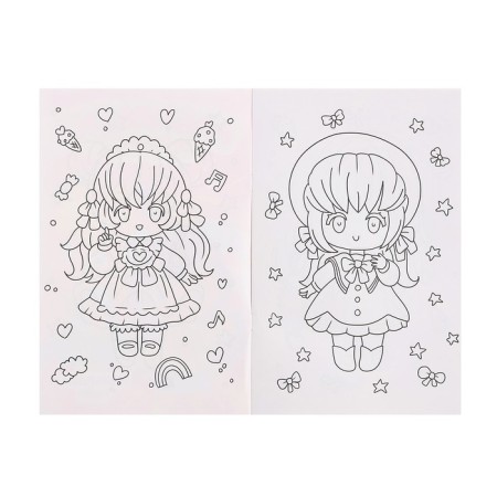 Anime coloring "Baby Chibi"-3