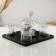 Mini -bar skull, on a stand, skeleton - 750 ml, glasses - 130 ml, 28.5 x 28.5 x 18.5 cm