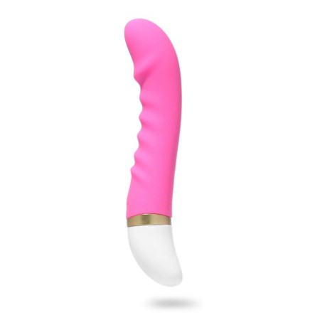 Vibrator with stimulation of point G, Form "Realistic", 19 x 3.5 cm, pink-1