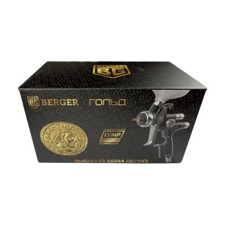 Pneumatic pneumatic spray gun "Gold" BG1390, LVMP, 30 DIN, 3 ATM, 1/4F, Stop 1.3 mm-9