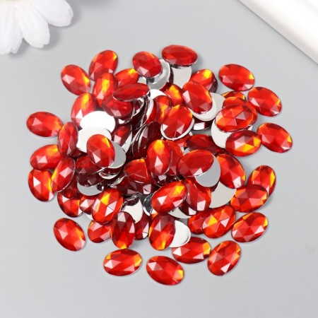 Decor for creativity Plastic "Rhil. Red" set of 150 pcs 1x1.4 cm-2