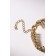 Bracelet with rhinestones "Illusion" drops, white color in gold