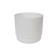Plastic pot with the Betta tab, white color