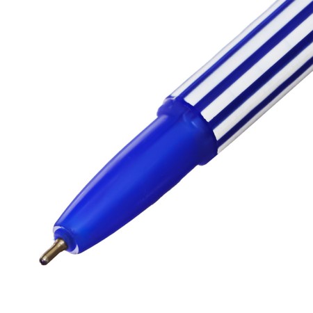 Ballic handle Luxor Stripes, node 0.7 mm, blue ink, white-blue body-6
