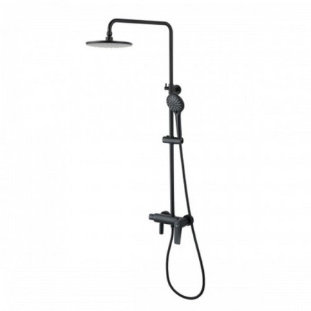 Lemark Bronx LM3762BL shower system, single -leaf, tropical shower, black