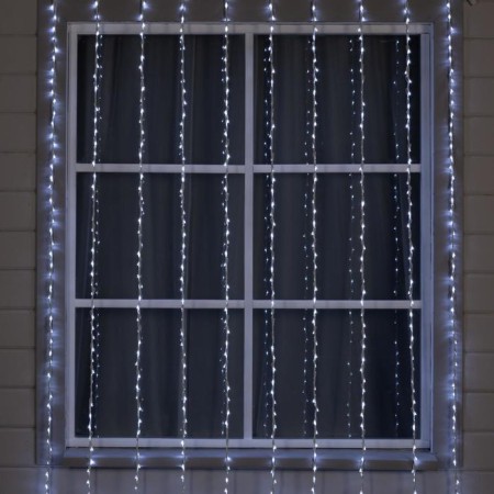 Girlyand "Waterfall" 2 × 3 m, IP44, UMS, white thread, 800 LED, white glow, 8 modes, 220 V