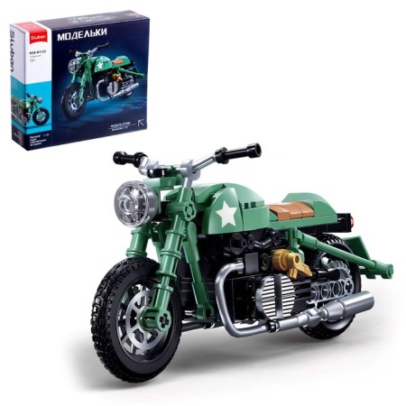 Designer motorcycle Sluban Model, 215 parts, 6+
