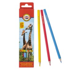 Pencils 6 colors Koh-I-Noor 3551, 