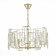 Suspended EVOLUCE lamp. Sle103403-05. Giano. 5x40 watts, E14, 56x56x28 cm, champagne color