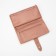 Women's wallet on the button, pink color