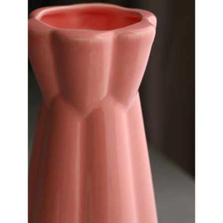 VAZE Table "Cup", h = 24 cm, pink color, ceramics, 1 variety, Iran-3