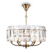 Suspension lamp Maytoni Mod122PL-06BS, 6HE14, 40W, 53x53x126 cm, brass color