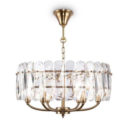 Suspension lamp Maytoni Mod122PL-06BS, 6HE14, 40W, 53x53x126 cm, brass color