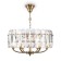 Suspension lamp Maytoni Mod122PL-06BS, 6HE14, 40W, 53x53x126 cm, brass color