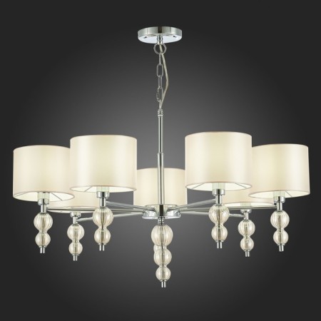 Suspended EVOLUCE lamp. Sle105703-07. Ramer. 7x40 watts, E14, 79x79x45 cm, chromium color-2