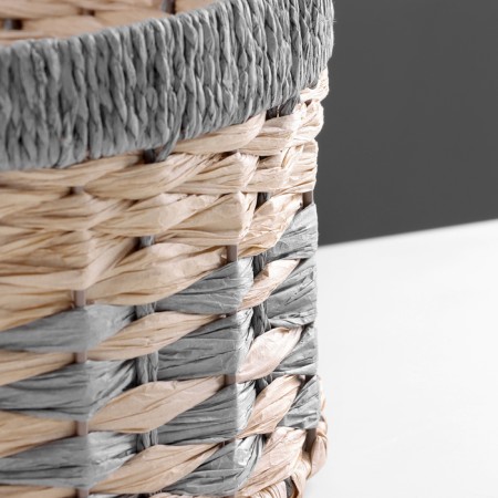 Stellazhnaya basket "Kolos", D375 Sh375 B180, beige, gray-2