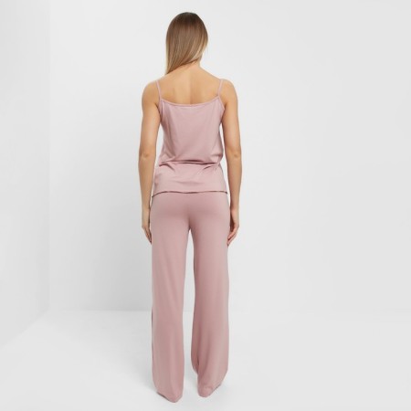 Female pajamas (T -shirt, pants) Powder color, size 48-5