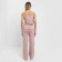 Female pajamas (T -shirt, pants) Powder color, size 48