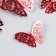 Plastic sticker "Openland butterflies, fuchsia" set 12 pcs 12 cm, 10 cm 8 cm