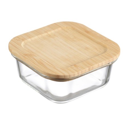 Smart Solutions baking and storage container, with a bamboo cover, 520 ml