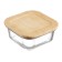 Smart Solutions baking and storage container, with a bamboo cover, 520 ml