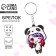 Key keychain wooden anime "Panda"
